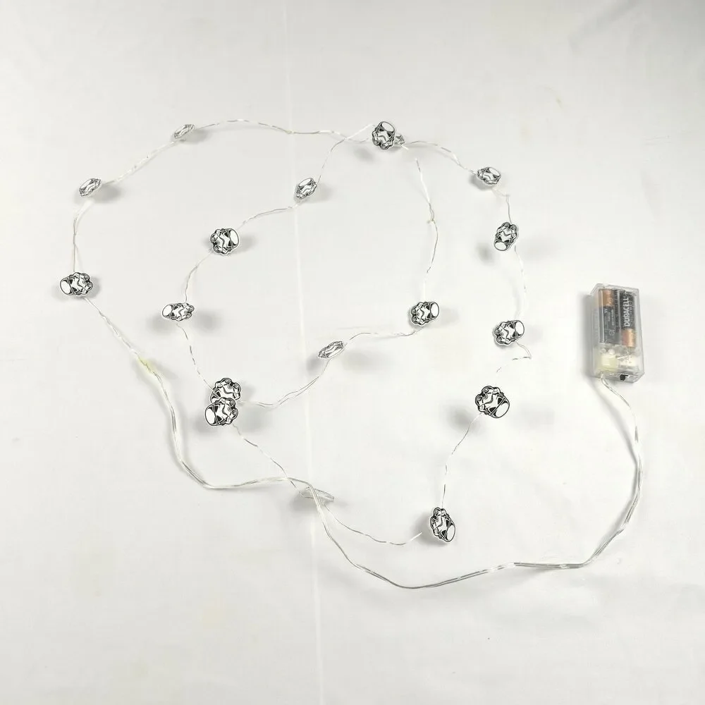 Star Wars StormTrooper 8ft String Fairy Wire Bendable Lights Christmas Dorm Room